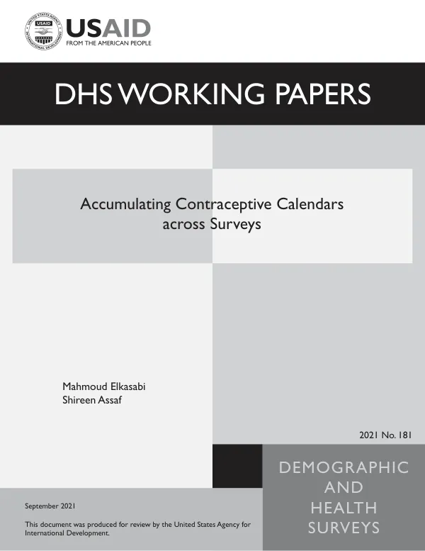 Accumulating Contraceptive Calendars across Surveys