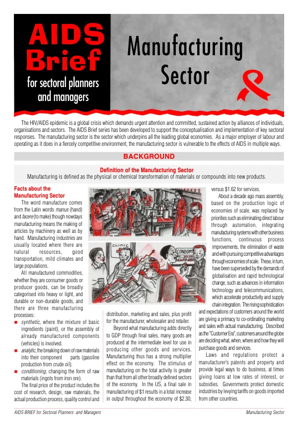 AIDS BRIEF for Sectoral Planners and Managers: Manufacturing Sector