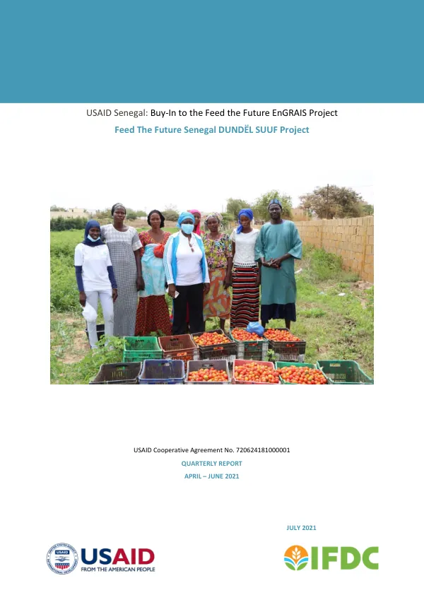 USAID Senegal: Buy-In to the Feed the Future EnGRAIS Project