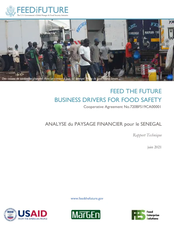 Analyse du Paysage Financier pour le Senegal: Rapport Technique
