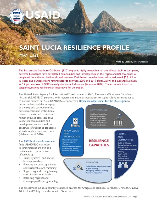 Saint Lucia Resilience Profile