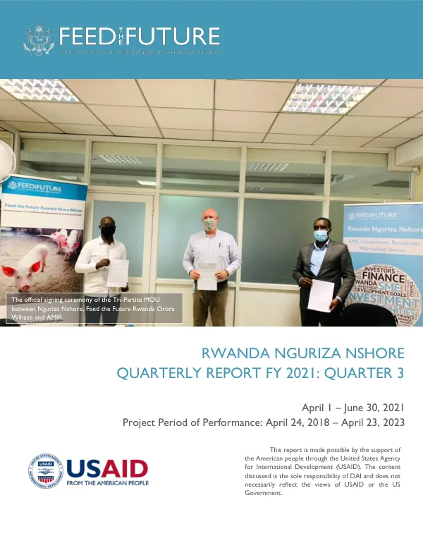 Quarterly Report FY 2021: Quarter 3