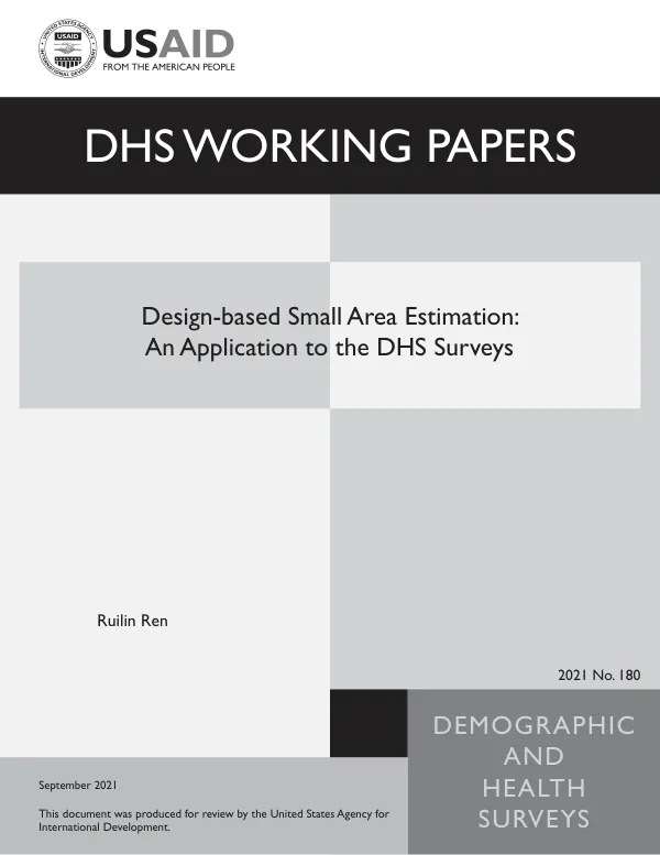 Design-based Small Area Estimation: An Application to the DHS Surveys
