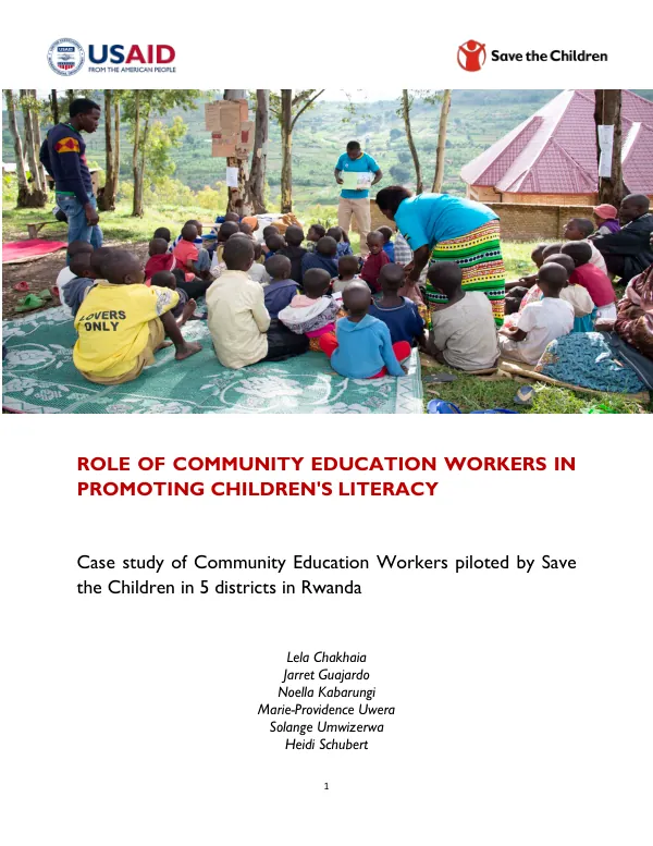 Role of Community Education Workers in Promoting Children's Literacy: A Case Study in Rwanda