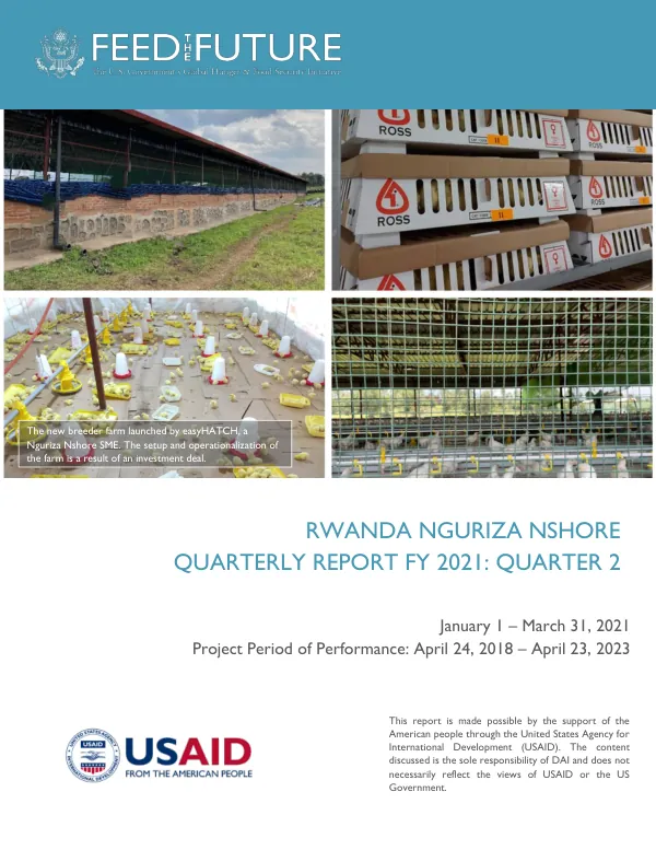 Rwanda Nguriza Nshore Quarterly Report: Q2 FY 2021