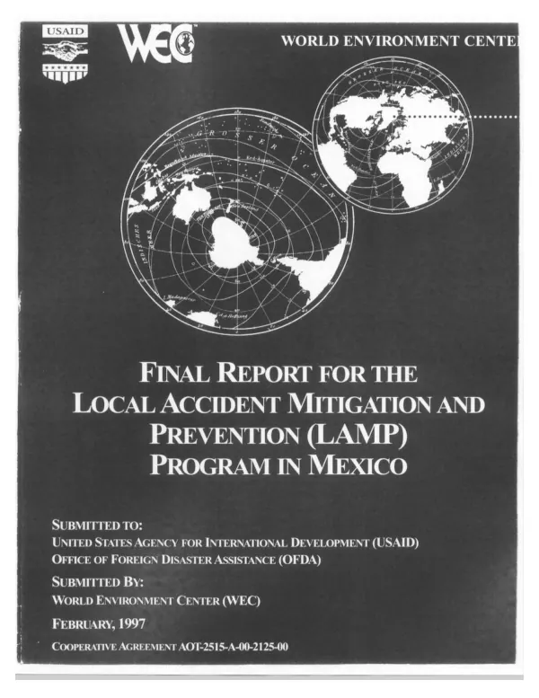 Final report for the local accident mitigation and prevention (LAMP) program in Mexico