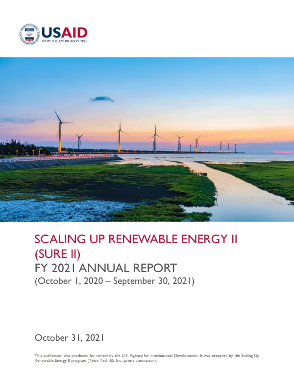Scaling Up Renewable Energy II (SURE II) FY 2021 Annual Report