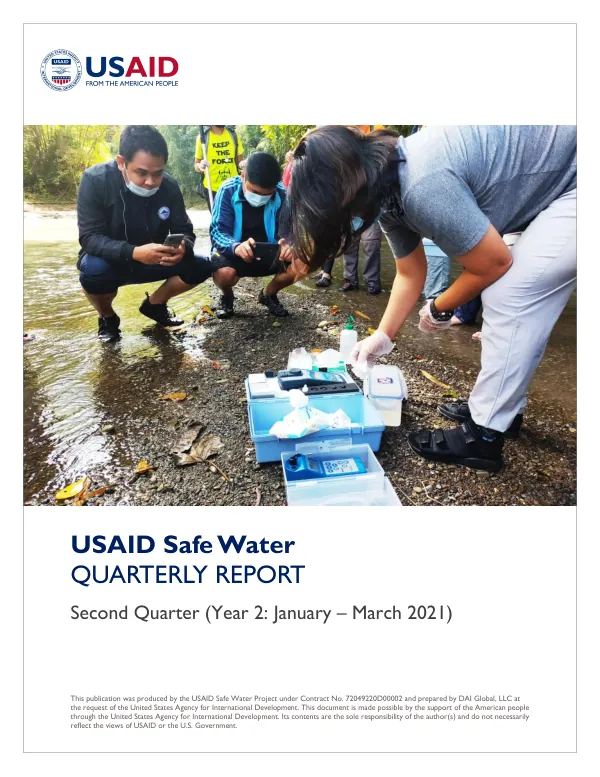 USAID Safe Water Quarterly Report: Year 2: Jan – Mar 2021