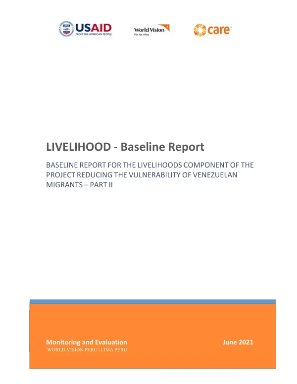 Livelihoods Baseline II Report