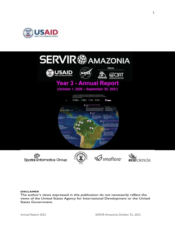 Annual Report 2021: SERVIR-Amazonia