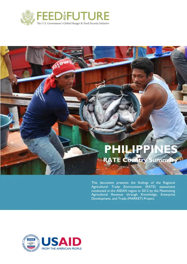 Philippines RATE Country Summary