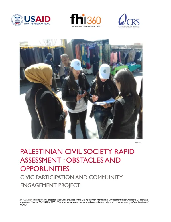 CPCE RAPID ASSESSMENT REPORT: OBSTACLES AND OPPORTUNITIES FOR CIVIC PARTICIPATION AND COMMUNITY ENGAGEMENT PROJECT