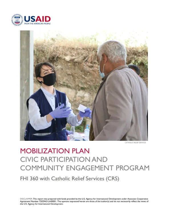Civic Participation and Community Engagement (CPCE) Project Mobilization Plan