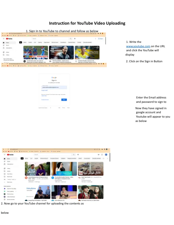 SEA II YouTube Channel: How to Upload New Videos