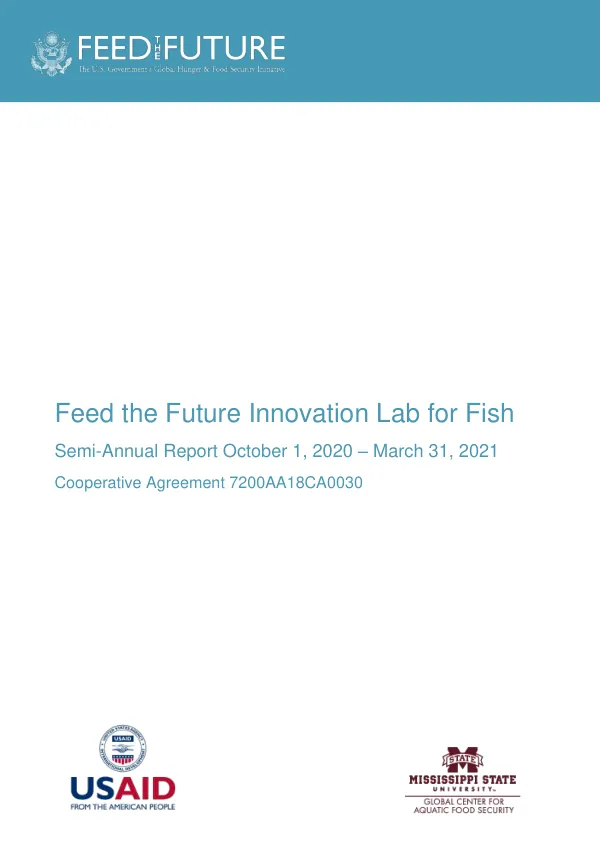 Fish Innovation Lab Year 3 Semiannual Report