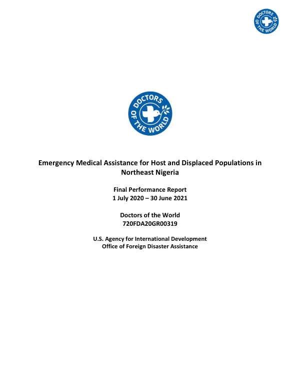 Emergency Medical Assistance for Host and Displaced Populations in Northeast Nigeria