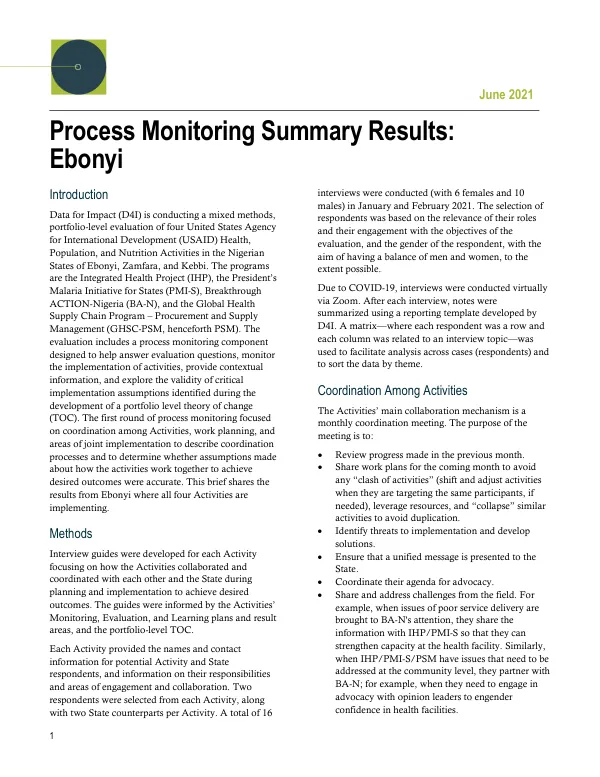 Ebonyi Process Monitoring Results_FS-21-518 D4I