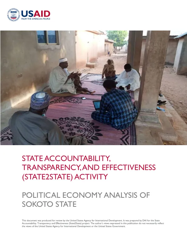 Political Economy Analysis of Sokoto State