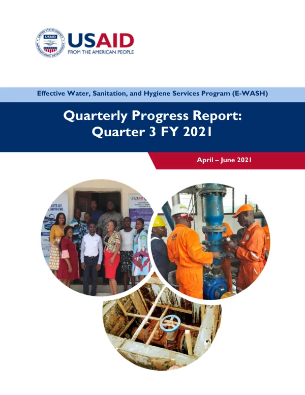 USAID E-WASH FY21 Quarter 3 Report