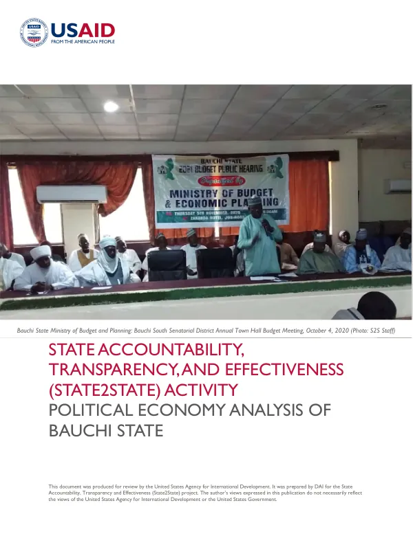 Political Economy Analysis of Bauchi State