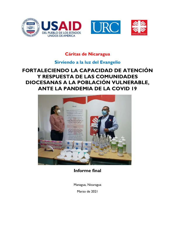 Informe Final de Cáritas de Nicaragua