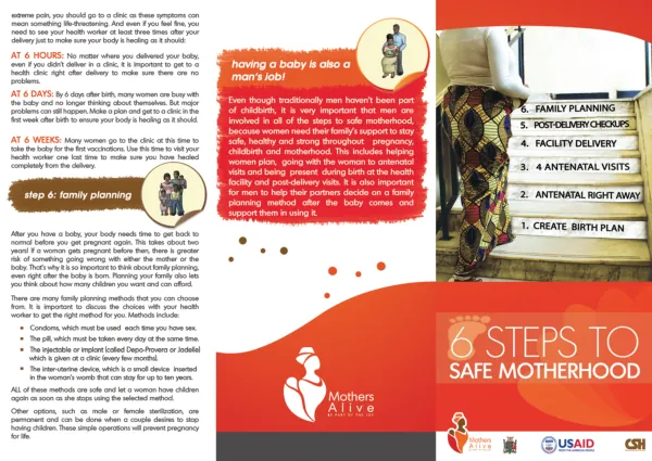 SAFE Motherhood Brochure