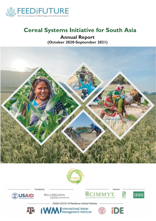 Cereal Systems Initiative for South Asia Annual Report (October 2020-September 2021)