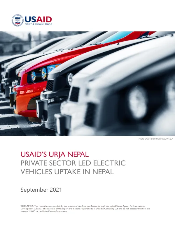Private Sector Led Electric Vehicles Uptake in Nepal