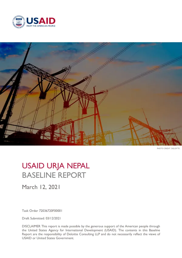 Baseline Report: USAID Urja Nepal Project