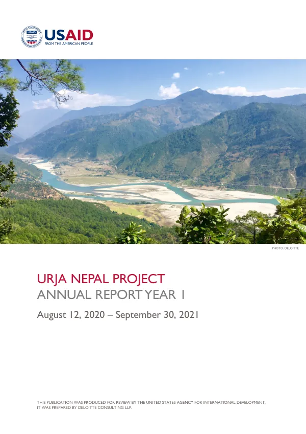 Urja Nepal Year One Annual Report
