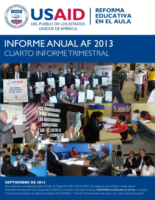 Informe anual año fiscal 2013