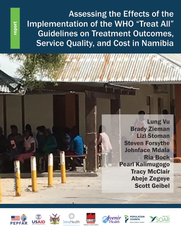 Assessing the effects of the implementation of the WHO “Treat All” guidelines on treatment outcomes, service quality, and cost in Namibia