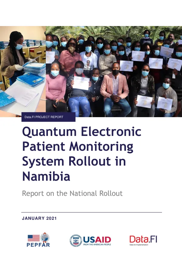 Quantum Electronic Patient Monitoring System Rollout in Namibia: Report on the National Rollout