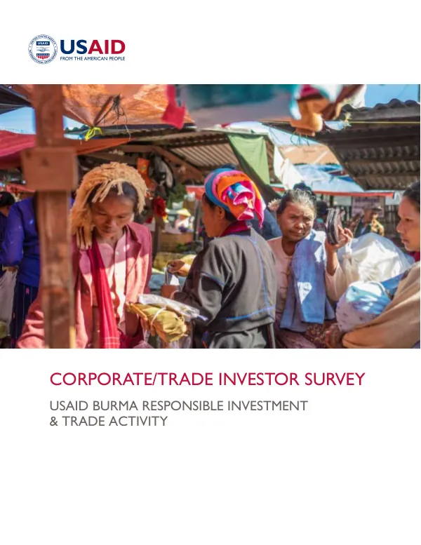 Corporate/Trade Investor Survey
