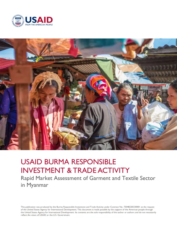 Rapid Market Assessment of Garment and Textile Sector in Myanmar