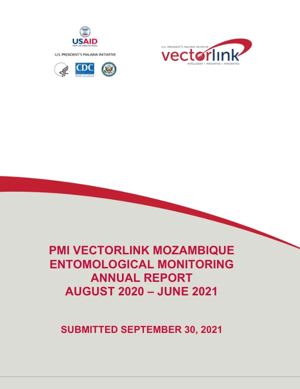 Mozambique Entomological Monitoring Annual Report, August 2020-June 2021