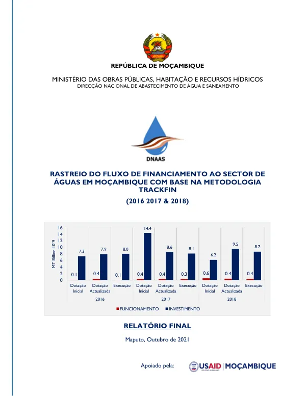 RASTREIO DO FLUXO DE FINANCIAMENTO AO SECTOR DE ÁGUAS EM MOÇAMBIQUE COM BASE NA METODOLOGIA TRACKFIN