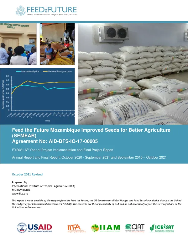 Feed the Future Mozambique Improved Seeds for Better Agriculture (SEMEAR) Final Project Report