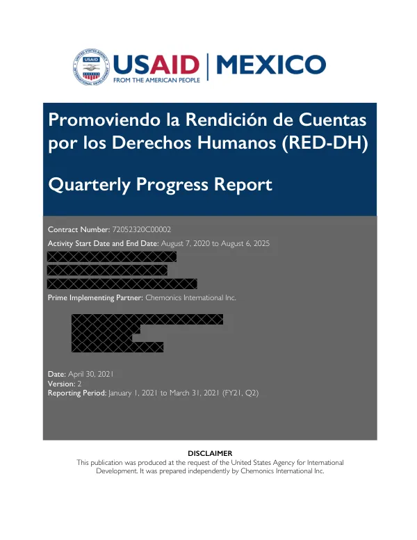 Y1 Q2 Quarterly Progress Report RED-DH