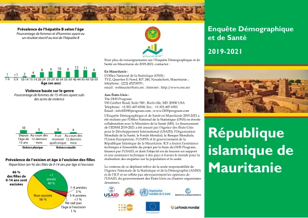 Enquête Démographique et de Santé en Mauritanie 2019-2021
