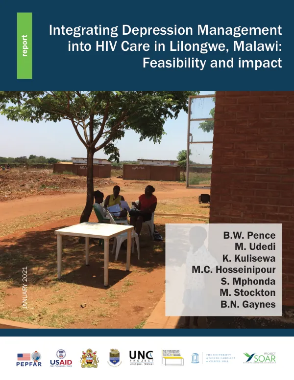 Integrating depression management into HIV care in Lilongwe, Malawi: Feasibility and impact