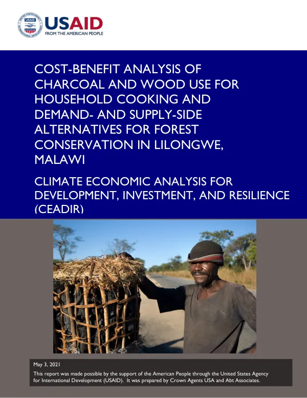 Cost-Benefit Analysis of Charcoal and Wood Use for Household Cooking and Demand- and Supply-Side Alternatives for Forest Conservation in Lilongwe, Malawi
