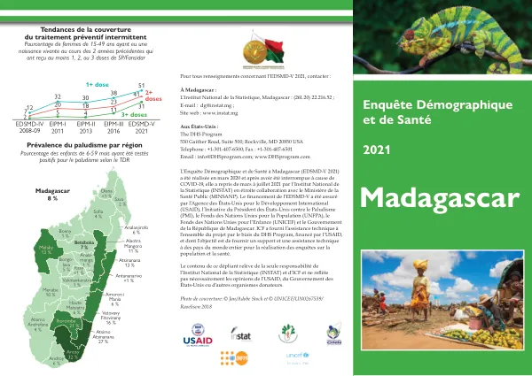 Enquête Démographique et de Santé à Madagascar (EDSMD-V) 2021