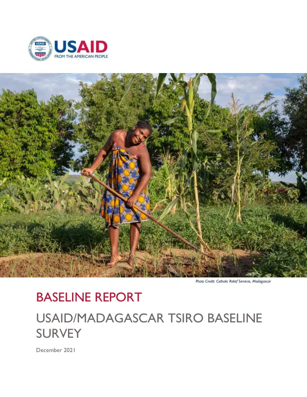 USAID/Madagascar TSIRO Baseline Survey Final Report