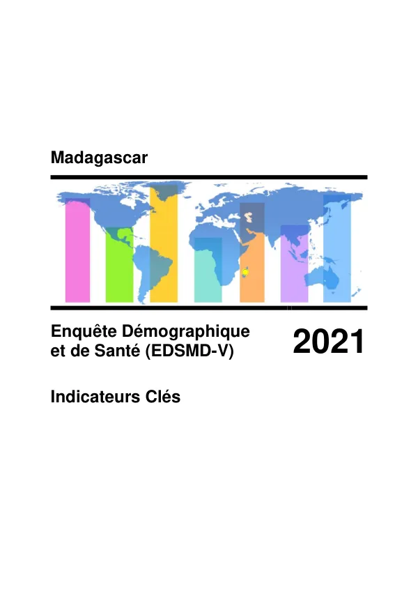 Madagascar Enquête Démographique et de Santé (EDSMD-V) 2021
