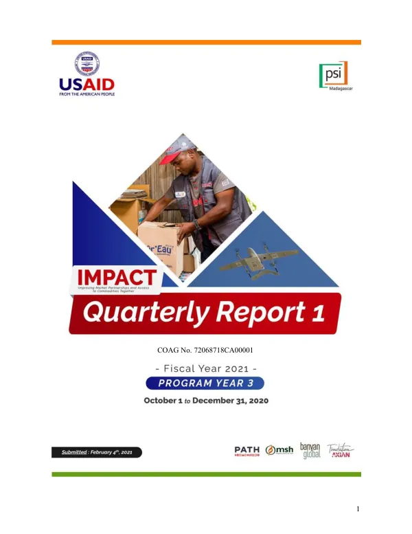IMPACT Quarter 1 Year 3 Report
