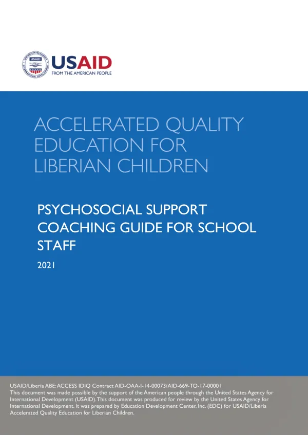 Psychosocial Support Coaching Guide for School Staff