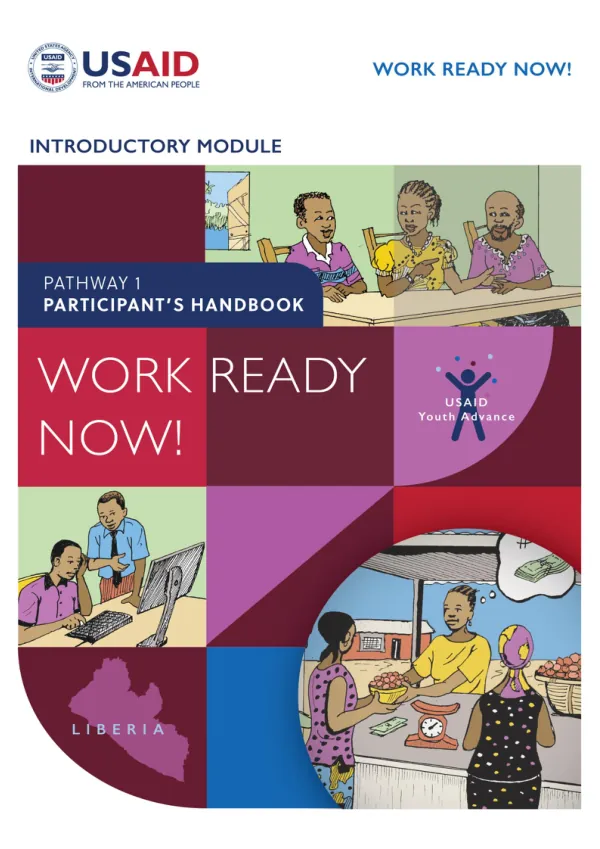 Participant’s Handbook for Work Ready Now | USAID Youth Advance – Pathway 1 in Liberia