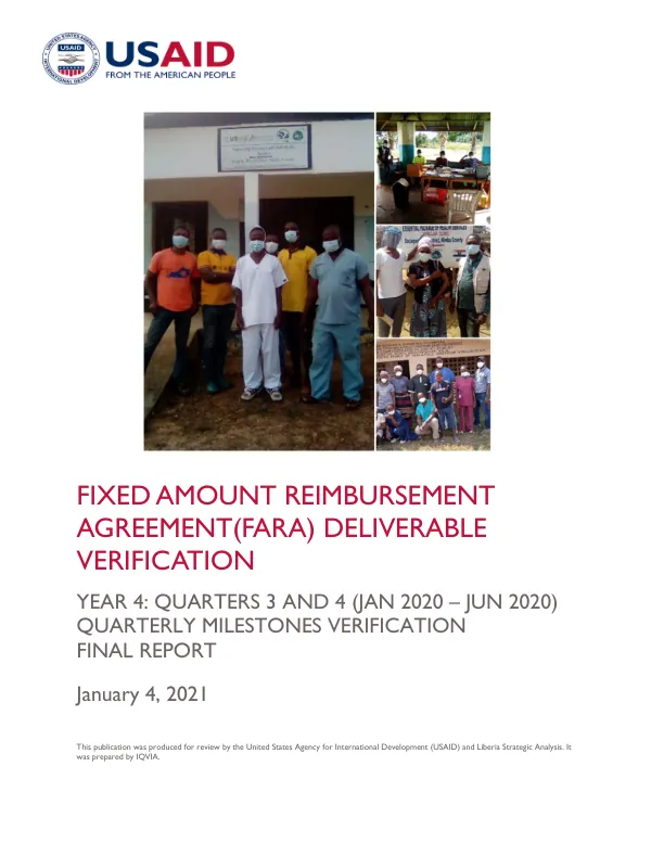 FARA Deliverable Verification: Year 4, Q3-4
