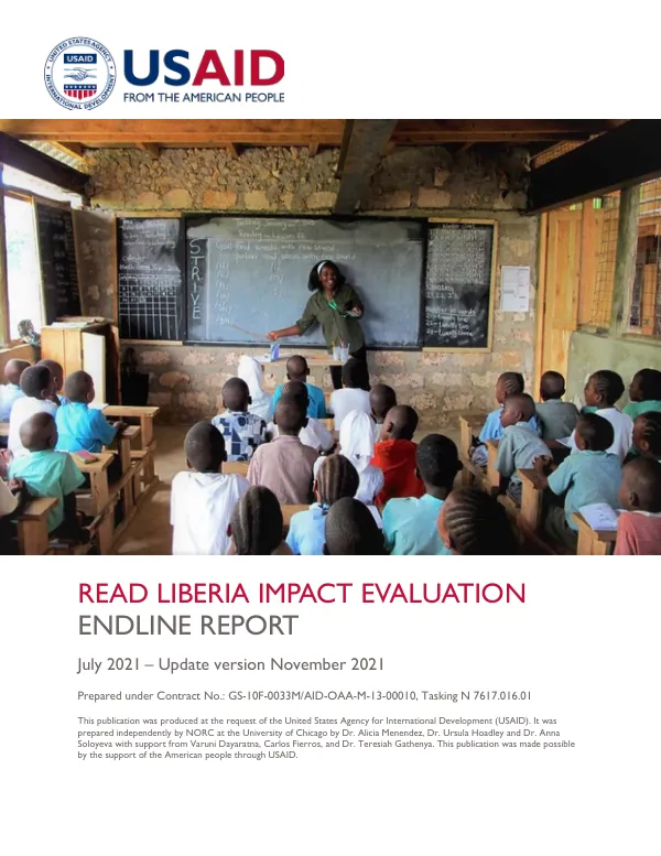 Read Liberia Impact Evaluation Endline Report